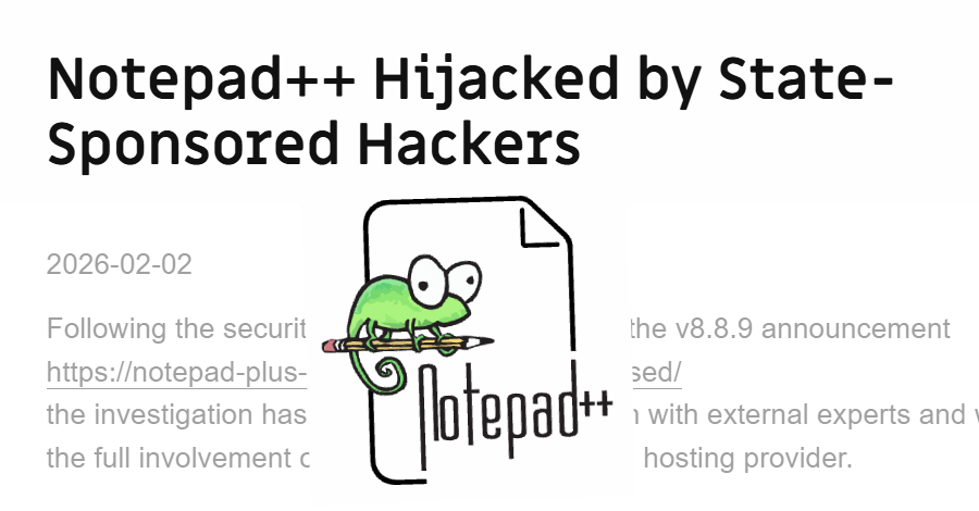 Notepad++ update hijacked
