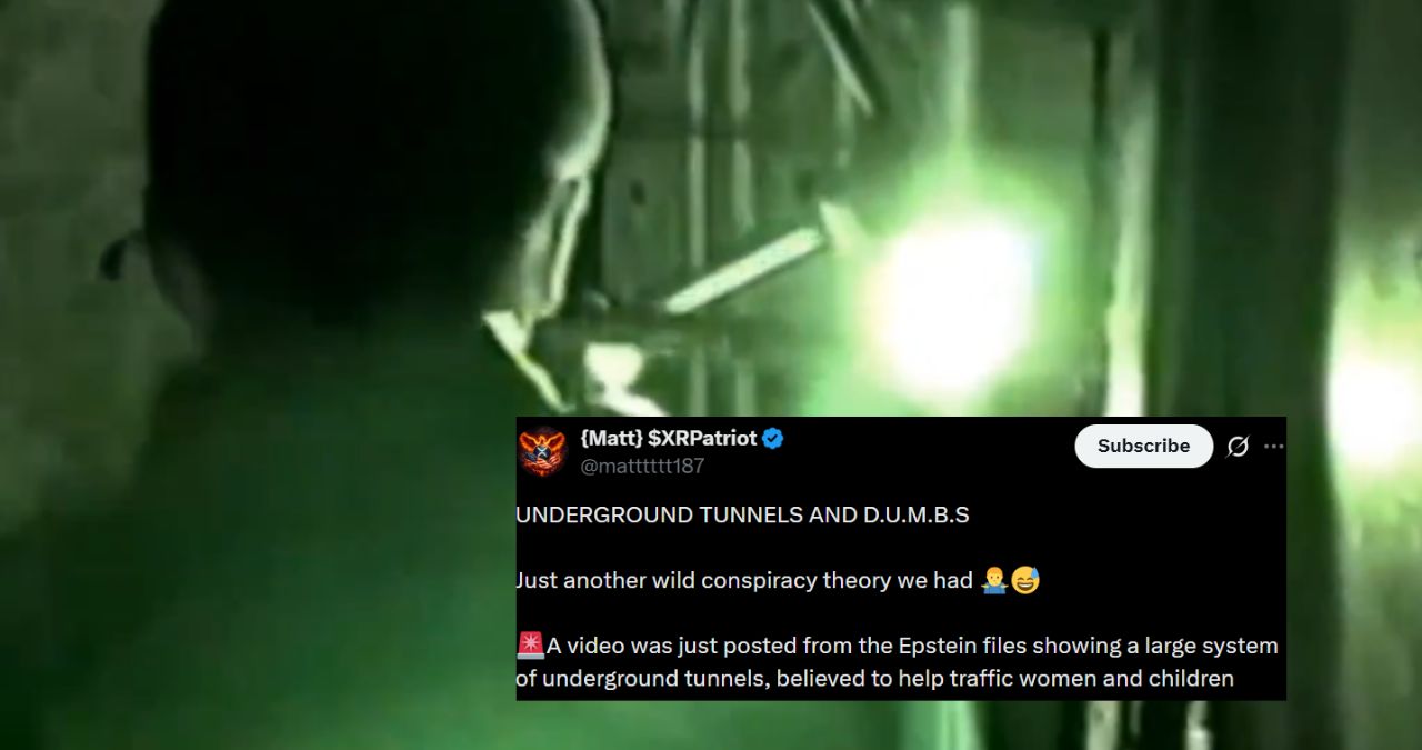 Epstein island tunnel footage