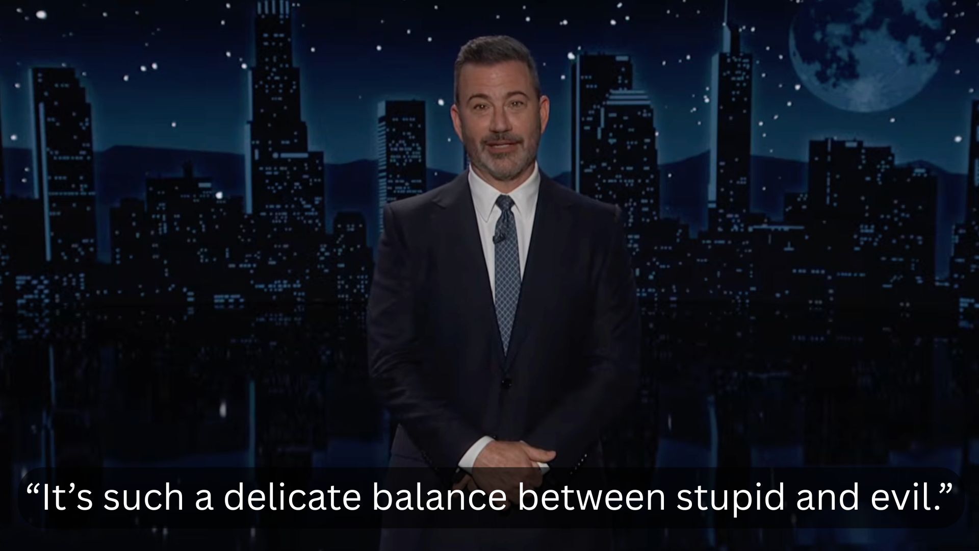 Jimmy Kimmel Pam Bondi Epstein files