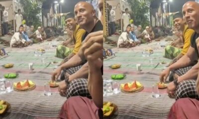 Dwayne Johnson Iftar video AI