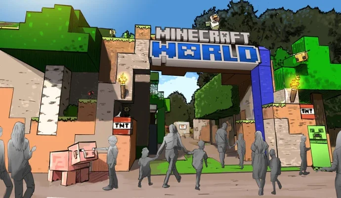 Minecraft theme park