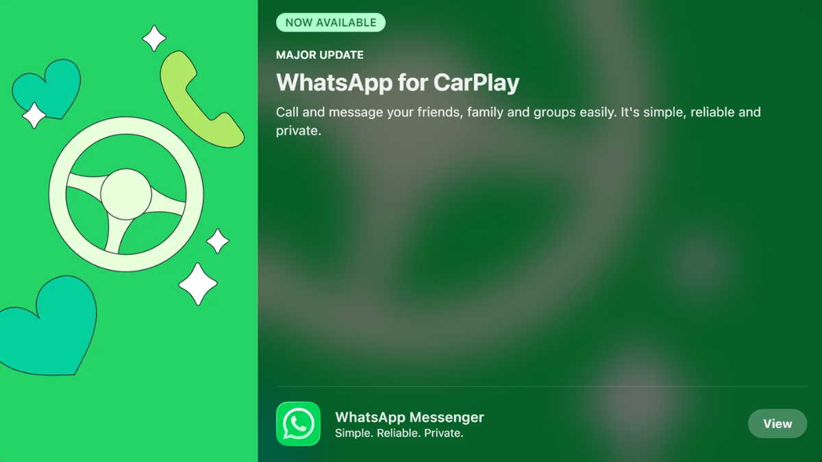 WhatsApp CarPlay app