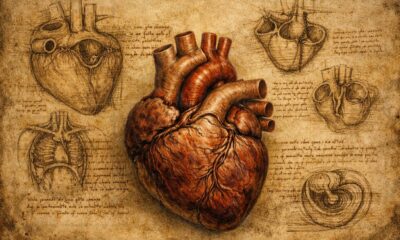 Da Vinci heart sketches cardiac risk