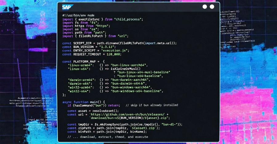 SAP npm supply chain attack