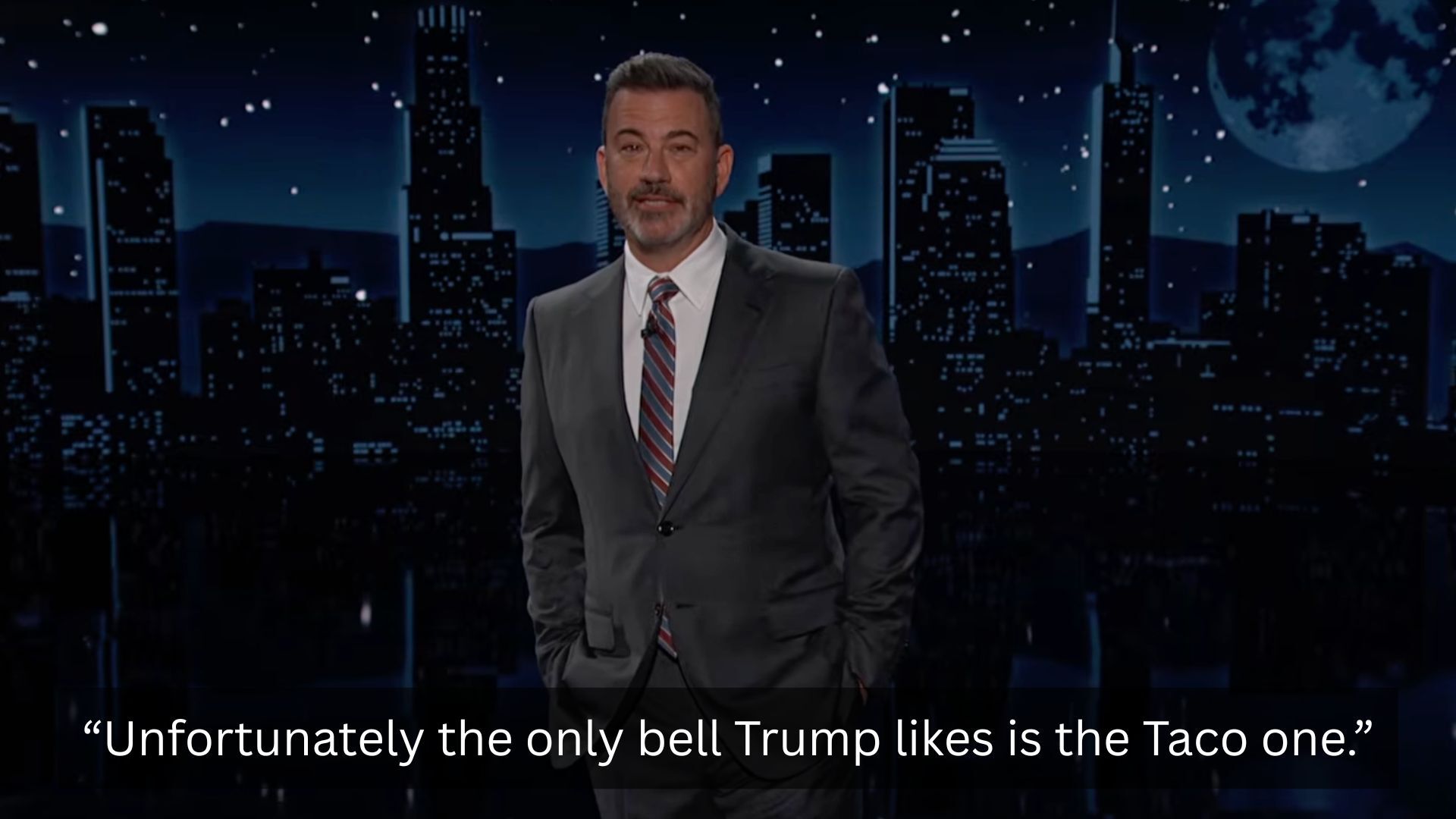 Trump Receives Golden Bell from King Charles, Kimmel Reacts