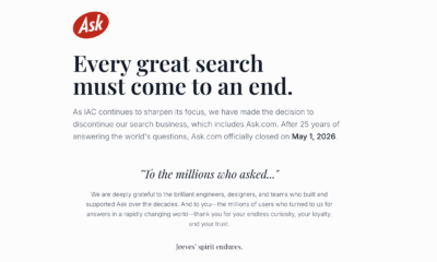 Ask.com shutdown