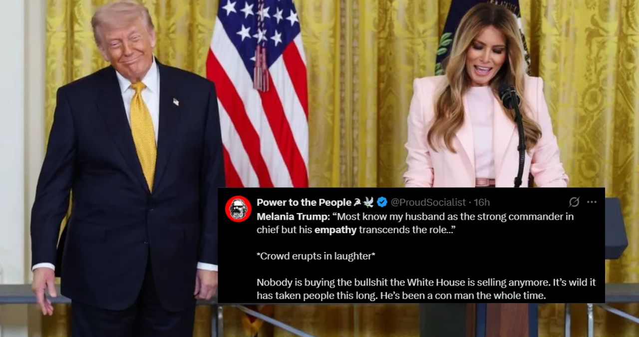 Melania Trump laughter video
