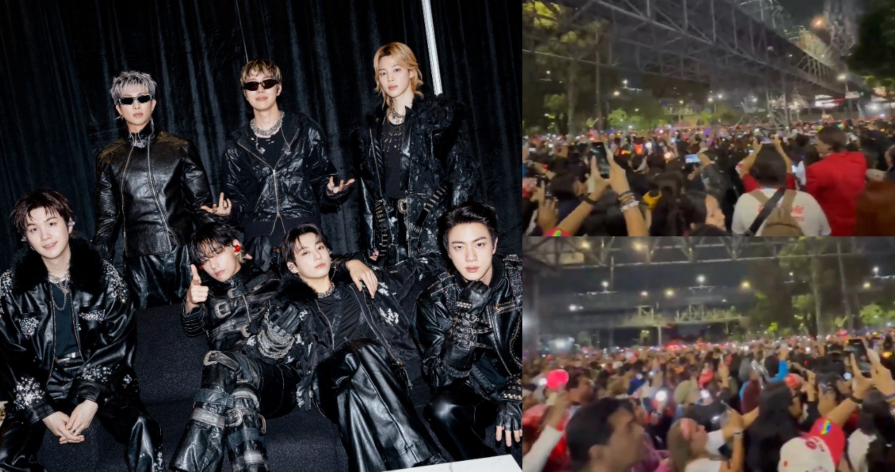 BTS Mexico City concert crowd