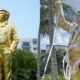 golden Trump statue fact check