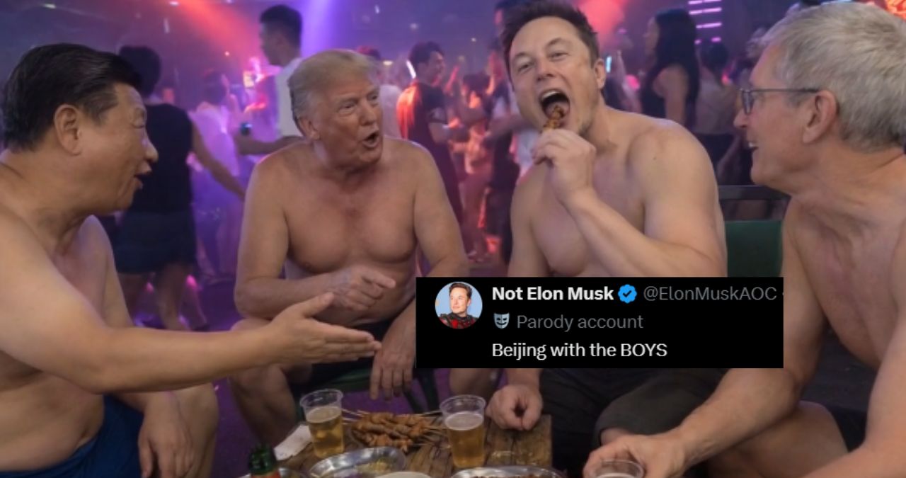 AI memes Trump Beijing