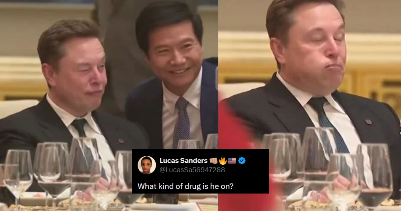 Elon Musk China dinner viral