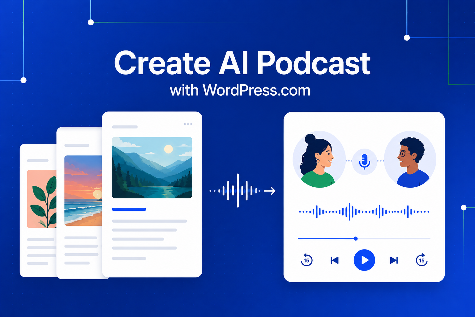 AI podcast generation