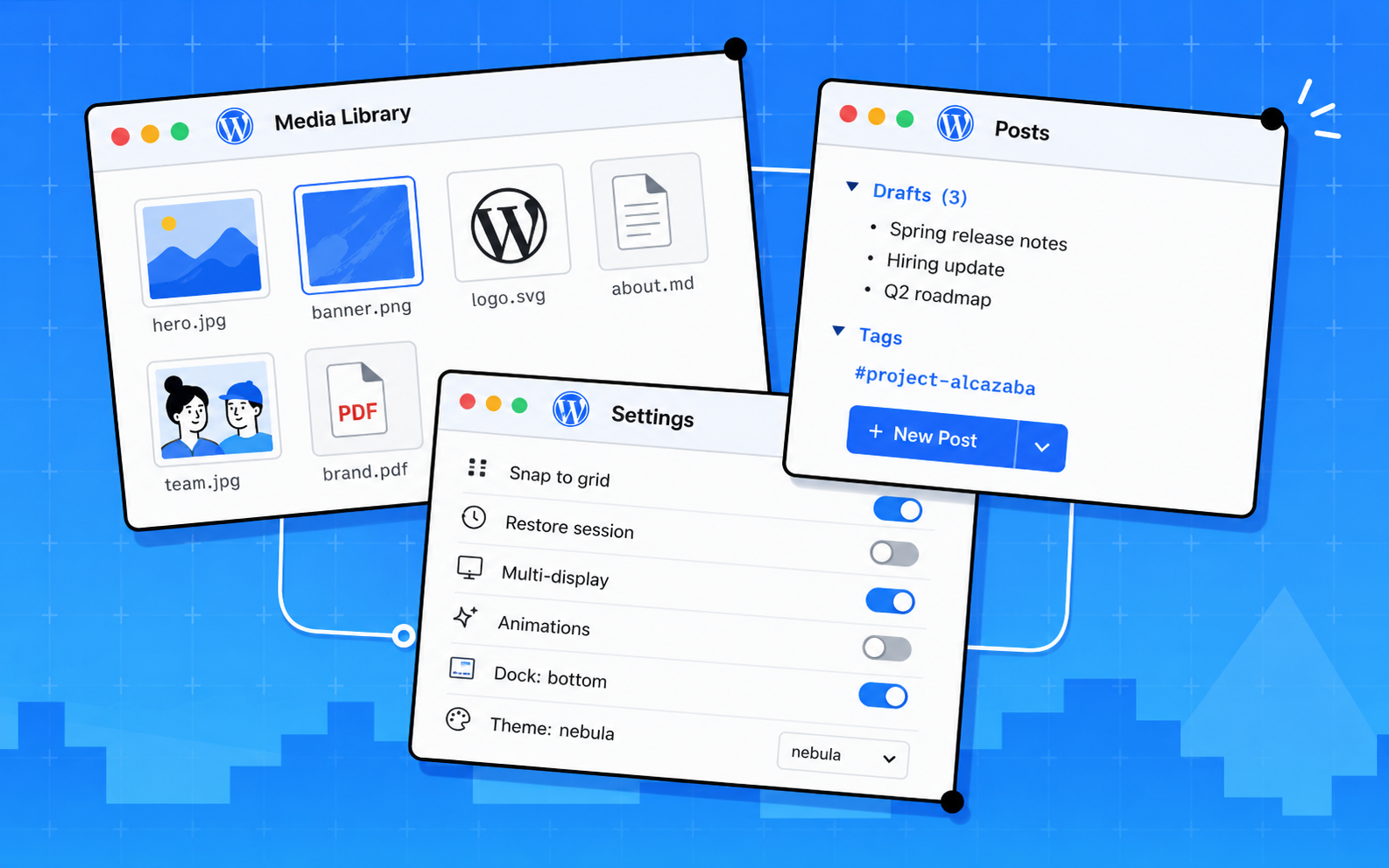 WordPress Desktop Mode plugin
