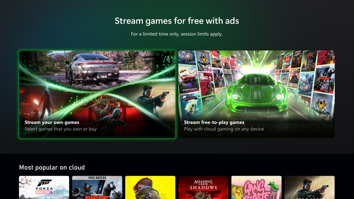 Xbox console advertising
