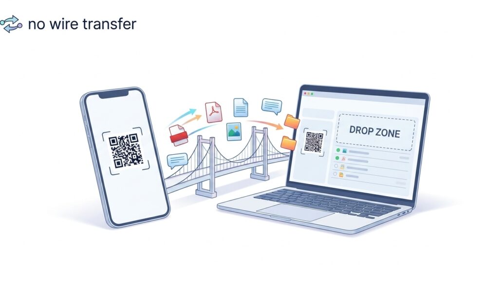 transfer files from a phone to a PC without a cable